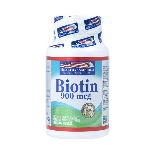 Biotin 900 Mcg Perlas x 120 Perlas-Healthy America-Dopavita Salud y Nutrición