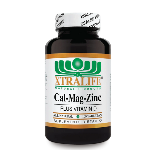 Cal-Mag-Zinc Plus Vit D X 100 Tabletas-Xtralife-Dopavita Salud y Nutrición