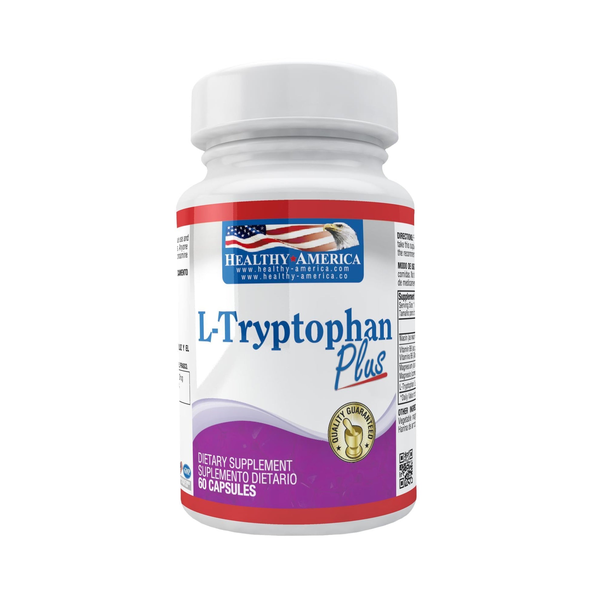 L-Triptofan Plus x 60 Cápsulas-Healthy America-Dopavita Salud y Nutrición