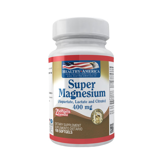 Super Magnesio 400 mg x 100 Perlas-Healthy America-Dopavita Salud y Nutrición