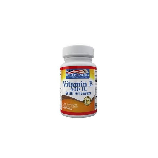 Vitamina E 400 IU + Selenio x 100 Perlas-Healthy America-Dopavita Salud y Nutrición